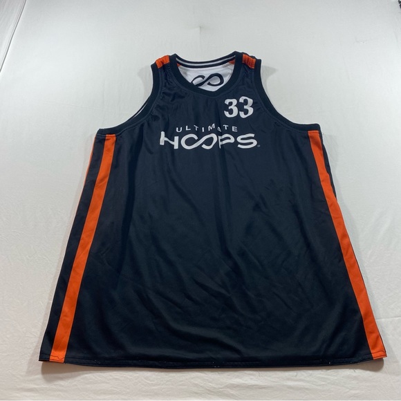 Patrick Ewing Hoops Shirt Men Medium Hoops 33 Written Reversible Sleeveless - Picture 1 of 6